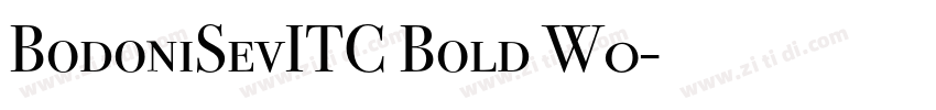 BodoniSevITC Bold W0字体转换